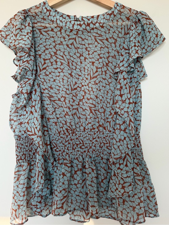 Anthropologie Tops - Anthropologie Feather and Bone Allegra Smock Blouse Size M